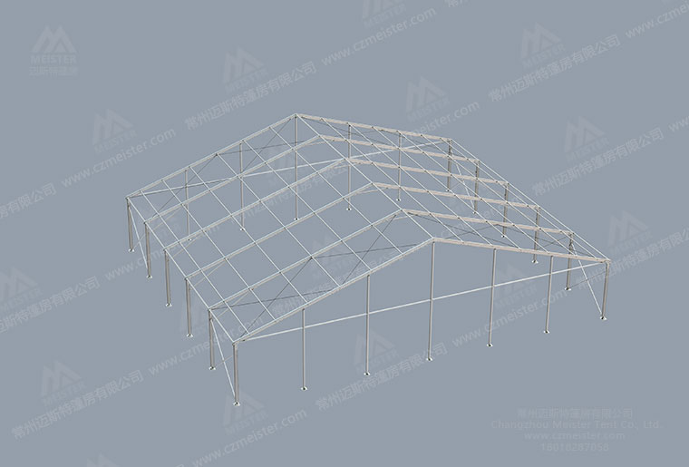 30米跨度啤酒節(jié)帳篷框架圖